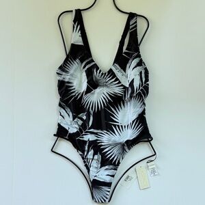 L*Space Swim Shadow Palm Ricki One Piece {EUC}